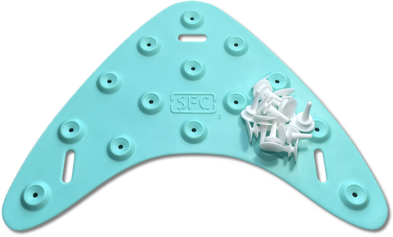Fly Line Mat-20" (Seafoam/White)