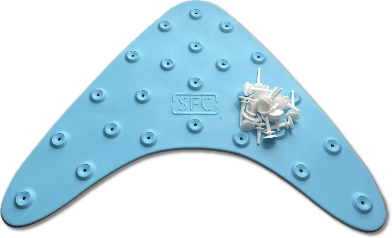 Fly Line Mat-30" (Aqua/White)