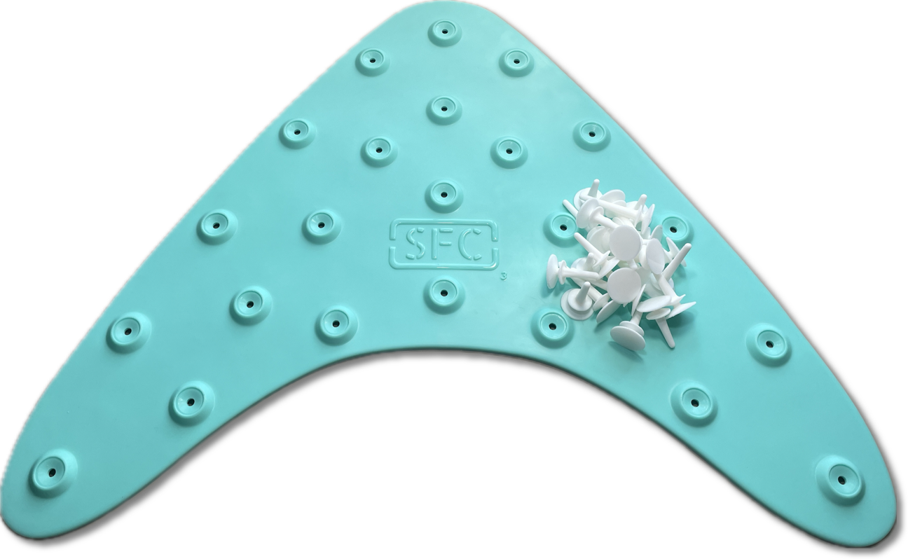 Fly Line Mat-30" (Seafoam/White)