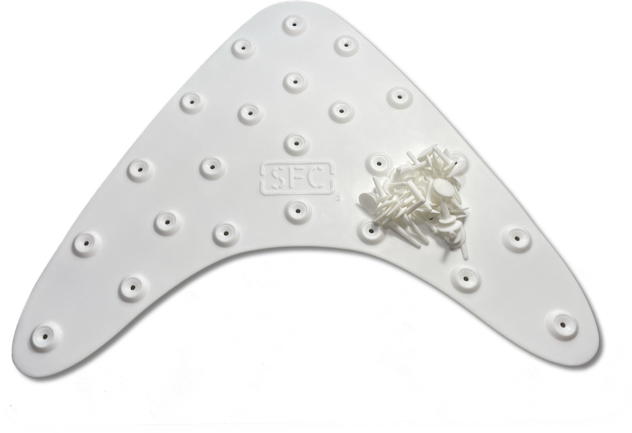Fly Line Mat-30" (White/White)